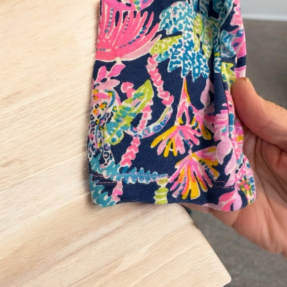 Lilly Pulitzer Oyster Bay Navy Seen and Herd Knit PJ Top Sz S - Picture 6 of 7